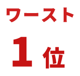 ワースト1位